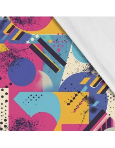 Softshell Stoff Polyester Zum Nähen- Motiv Geometrisch I SDX3305