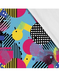 Softshell Stoff Polyester Zum Nähen- Motiv Geometrisch I SDX3309