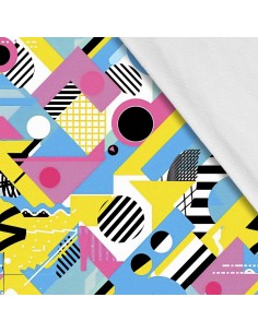 Softshell Stoff Polyester Zum Nähen- Motiv Geometrisch I SDX3315