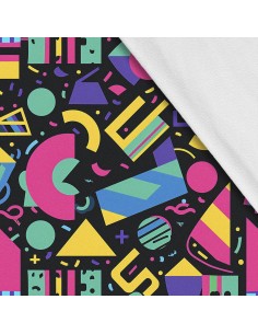 Softshell Stoff Polyester Zum Nähen- Motiv Geometrisch I SDX3316