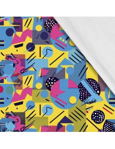Softshell Stoff Polyester Zum Nähen- Motiv Geometrisch I SDX3320