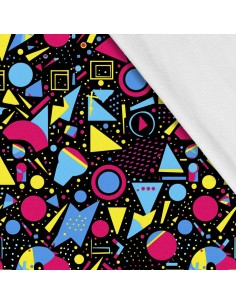 Softshell Stoff Polyester Zum Nähen- Motiv Geometrisch I SDX3322