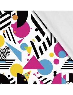 Softshell Stoff Polyester Zum Nähen- Motiv Geometrisch I SDX3324