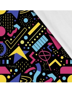Softshell Stoff Polyester Zum Nähen- Motiv Geometrisch I SDX3328