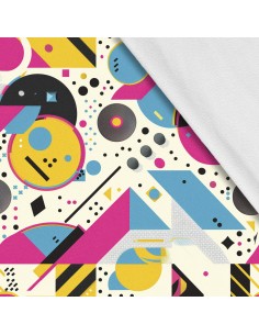 Softshell Stoff Polyester Zum Nähen- Motiv Geometrisch I SDX3330