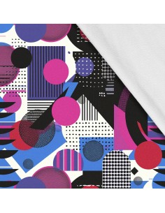 Softshell Stoff Polyester Zum Nähen- Motiv Geometrisch I SDX3332
