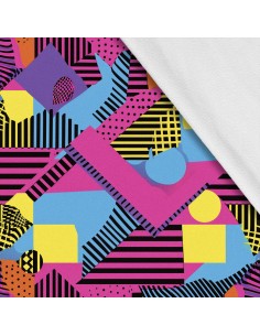 Softshell Stoff Polyester Zum Nähen- Motiv Geometrisch I SDX3335