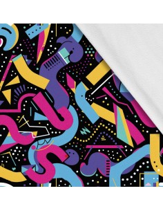 Softshell Stoff Polyester Zum Nähen- Motiv Geometrisch I SDX3338