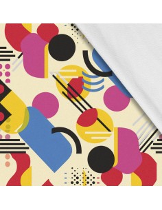 Softshell Stoff Polyester Zum Nähen- Motiv Geometrisch I SDX3339