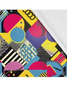 Softshell Stoff Polyester Zum Nähen- Motiv Geometrisch I SDX3343