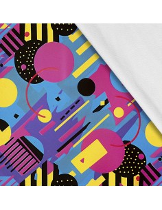 Softshell Stoff Polyester Zum Nähen- Motiv Geometrisch I SDX3345