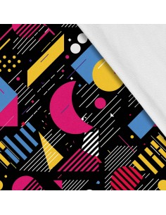 Softshell Stoff Polyester Zum Nähen- Motiv Geometrisch I SDX3346
