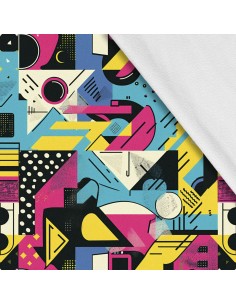 Softshell Stoff Polyester Zum Nähen- Motiv Geometrisch I SDX3347