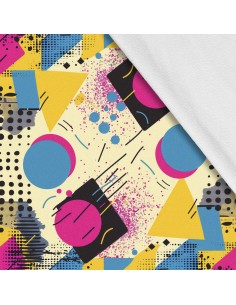 Softshell Stoff Polyester Zum Nähen- Motiv Geometrisch I SDX3351