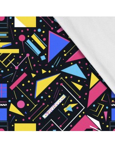 Softshell Stoff Polyester Zum Nähen- Motiv Geometrisch I SDX3354