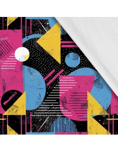 Softshell Stoff Polyester Zum Nähen- Motiv Geometrisch I SDX3355