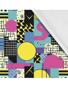 Softshell Stoff Polyester Zum Nähen- Motiv Geometrisch I SDX3359