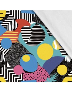 Softshell Stoff Polyester Zum Nähen- Motiv Geometrisch I SDX3360