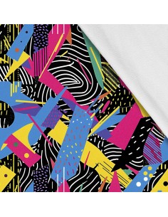 Softshell Stoff Polyester Zum Nähen- Motiv Geometrisch I SDX3362
