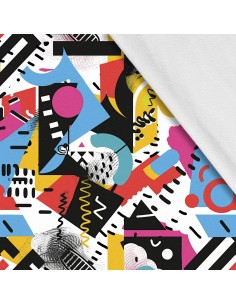 Softshell Stoff Polyester Zum Nähen- Motiv Geometrisch I SDX3365