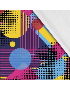 Softshell Stoff Polyester Zum Nähen- Motiv Geometrisch I SDX3366