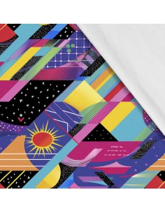 Softshell Stoff Polyester Zum Nähen- Motiv Geometrisch I SDX3367