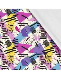 Softshell Stoff Polyester Zum Nähen- Motiv Geometrisch I SDX3370