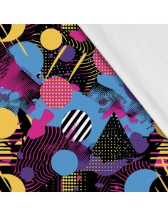 Softshell Stoff Polyester Zum Nähen- Motiv Geometrisch I SDX3372