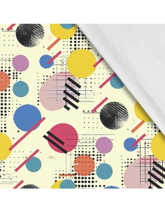 Softshell Stoff Polyester Zum Nähen- Motiv Geometrisch I SDX3375