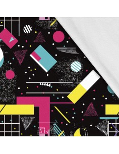 Softshell Stoff Polyester Zum Nähen- Motiv Geometrisch I SDX3377