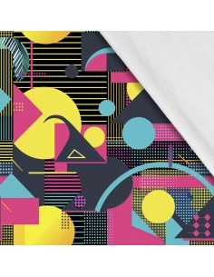 Softshell Stoff Polyester Zum Nähen- Motiv Geometrisch I SDX3384