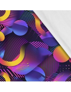 Softshell Stoff Polyester Zum Nähen- Motiv Geometrisch I SDX3385