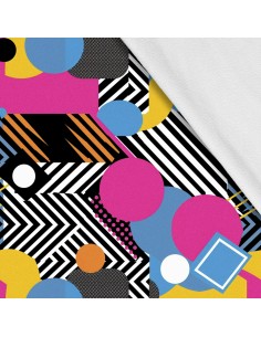 Softshell Stoff Polyester Zum Nähen- Motiv Geometrisch I SDX3389