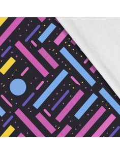 Softshell Stoff Polyester Zum Nähen- Motiv Geometrisch I SDX3392