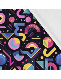 Softshell Stoff Polyester Zum Nähen- Motiv Geometrisch I SDX3394