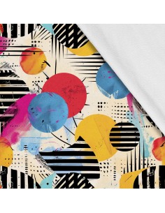 Softshell Stoff Polyester Zum Nähen- Motiv Geometrisch I SDX3395
