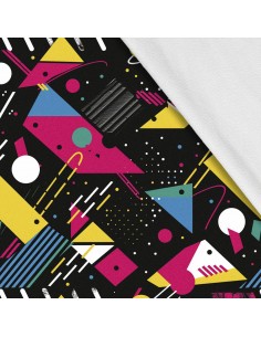 Softshell Stoff Polyester Zum Nähen- Motiv Geometrisch I SDX3397