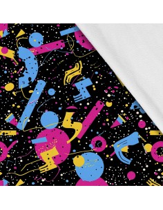 Softshell Stoff Polyester Zum Nähen- Motiv Geometrisch I SDX3398
