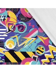 Softshell Stoff Polyester Zum Nähen- Motiv Geometrisch I SDX3404