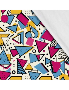 Softshell Stoff Polyester Zum Nähen- Motiv Geometrisch I SDX3410