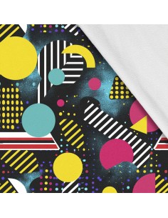 Softshell Stoff Polyester Zum Nähen- Motiv Geometrisch I SDX3411