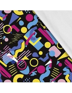 Softshell Stoff Polyester Zum Nähen- Motiv Geometrisch I SDX3412