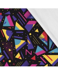 Softshell Stoff Polyester Zum Nähen- Motiv Geometrisch I SDX3414