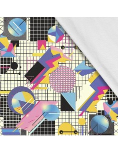 Softshell Stoff Polyester Zum Nähen- Motiv Geometrisch I SDX3422