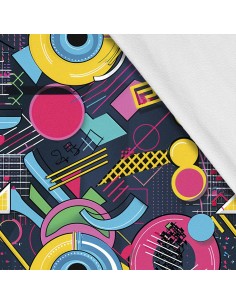 Softshell Stoff Polyester Zum Nähen- Motiv Geometrisch I SDX3423