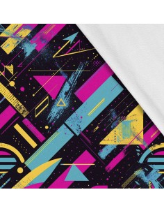 Softshell Stoff Polyester Zum Nähen- Motiv Geometrisch I SDX3428