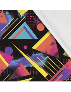 Softshell Stoff Polyester Zum Nähen- Motiv Geometrisch I SDX3429