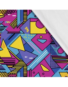 Softshell Stoff Polyester Zum Nähen- Motiv Geometrisch I SDX3430