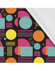 Softshell Stoff Polyester Zum Nähen- Motiv Geometrisch I SDX3432