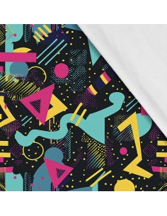 Softshell Stoff Polyester Zum Nähen- Motiv Geometrisch I SDX3435